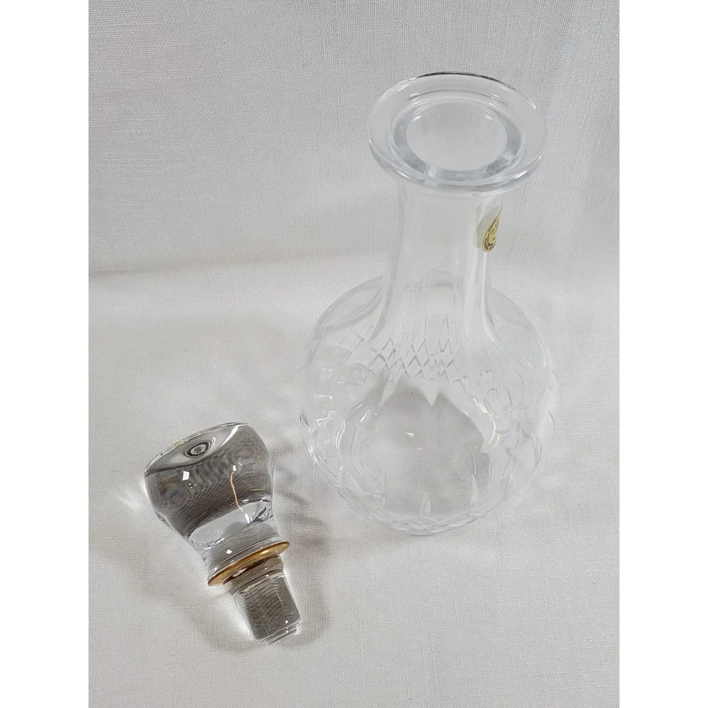 Vtg A.G. Durand France Cut Lead Crystal Decanter w/Stopper 24% Lead‎ Crystal Bar